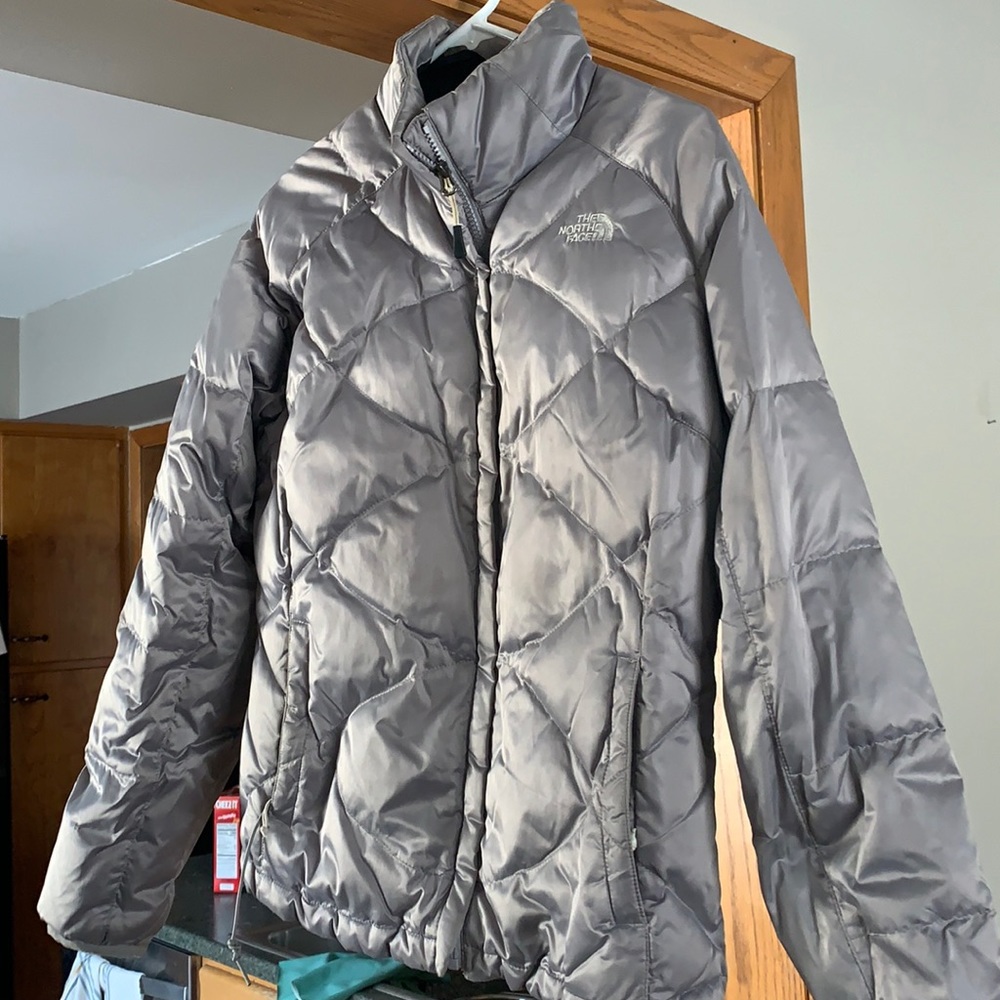 North Face Gray Puffer Jacket